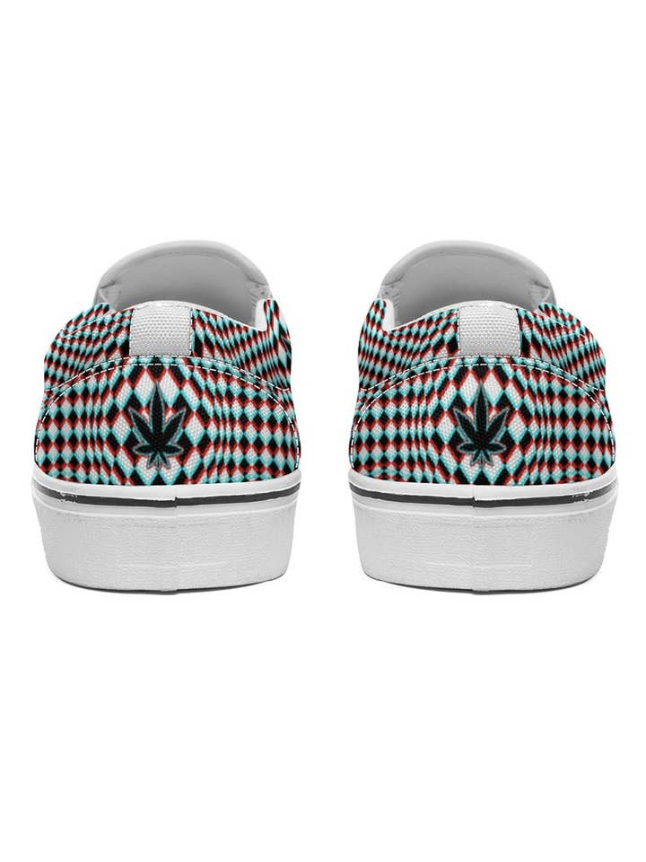 Just Get High™ - Wholesale Slip-on trainers – Women′s - Canvas Slip On Sneakers: Offset2