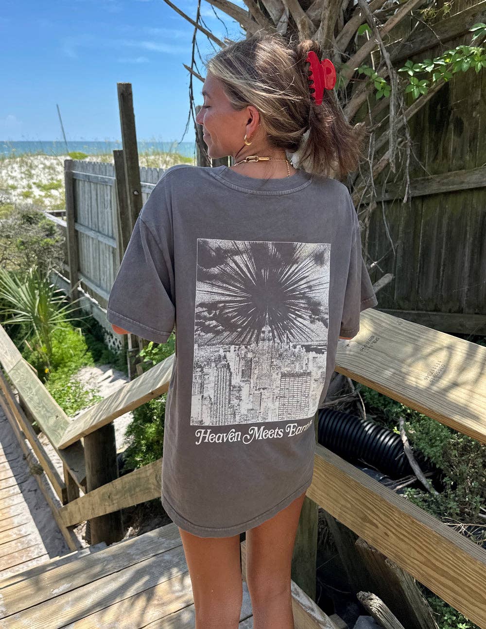 Elevated Faith - Wholesale T-shirt met print - Dames - Hemel Ontmoet Aarde Unisex T-shirt