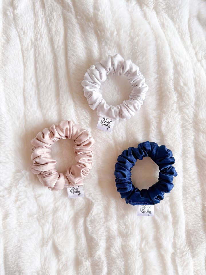 Mini Mini Sailor Satin Trio⚓️ for wholesale by Knot Kinky HairTies