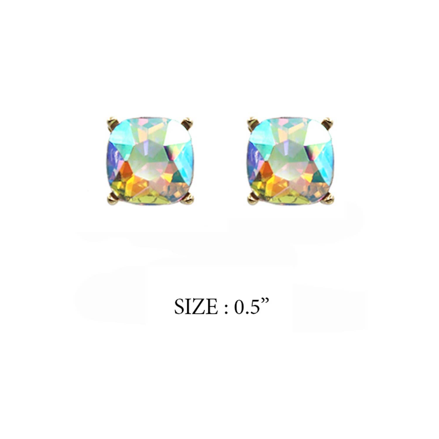 JHP Collection - Wholesale Stud/Post Earrings - VARIETY COLORS OF SEMI PRECIOUSGLASS POST EARRINGS16