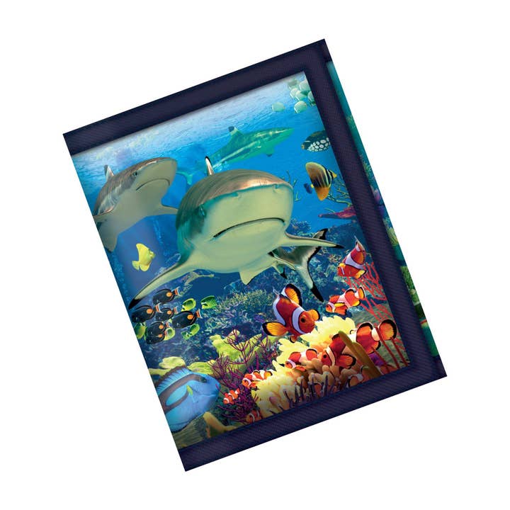 3D LiveLife Wallets - Shark Reef for wholesale by Deluxebase