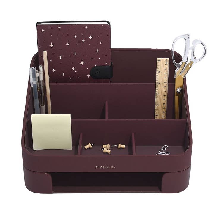 Stackers – wholesale Desk organiser – Desk Organiser Set - Garnet