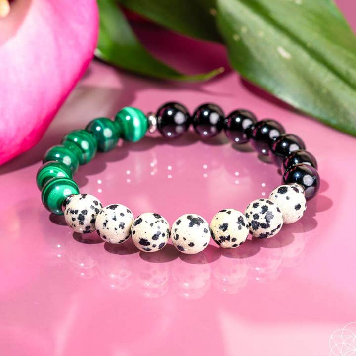 Soul Reset: Dalmatian Jasper Bracelet of Healing for wholesale by Conscious Items