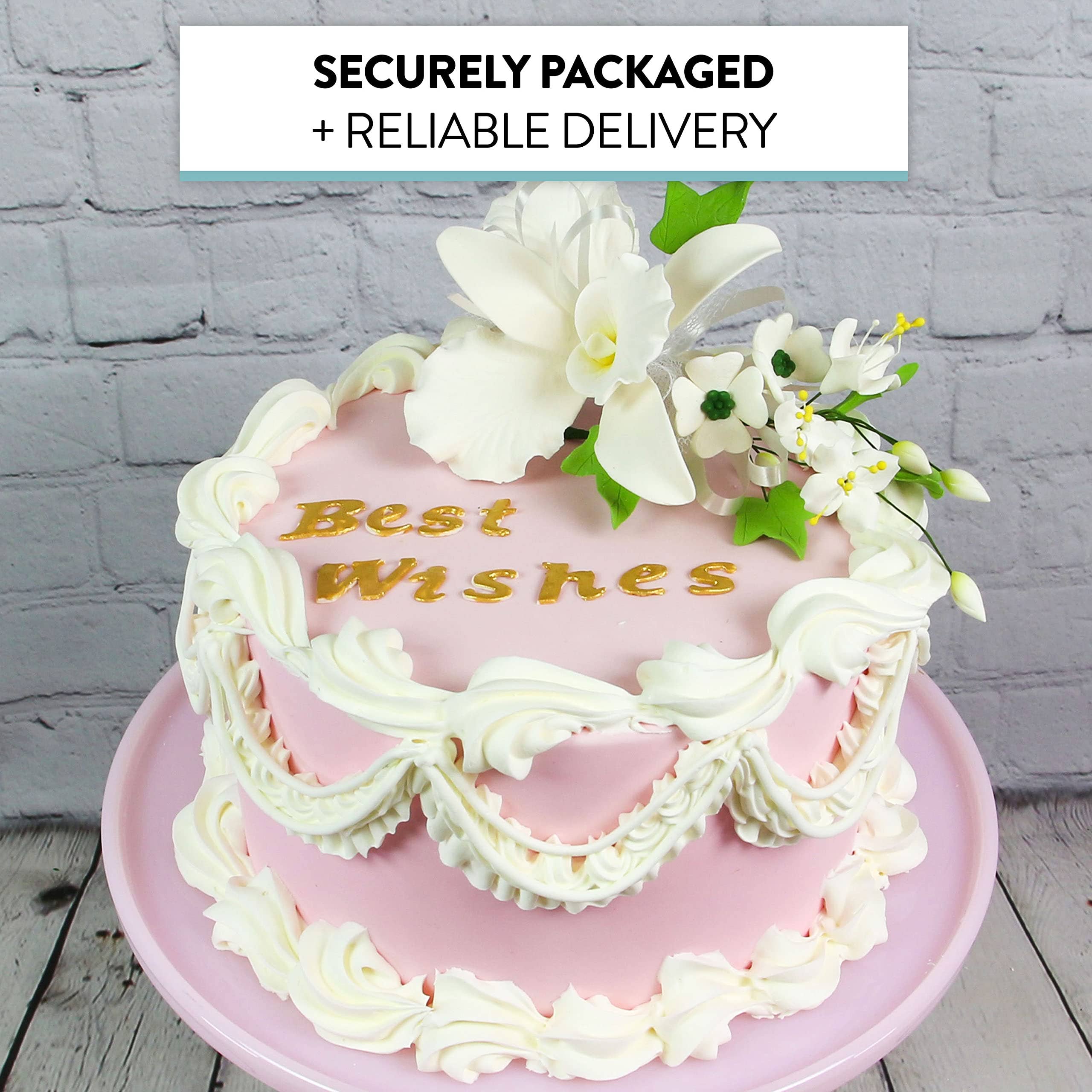 Global Sugar Art – wholesale Artificial flowers – Orchid Sugar Cake Flower Sprays, White Cattleya Orchid Spray, by Global Sugar Art6