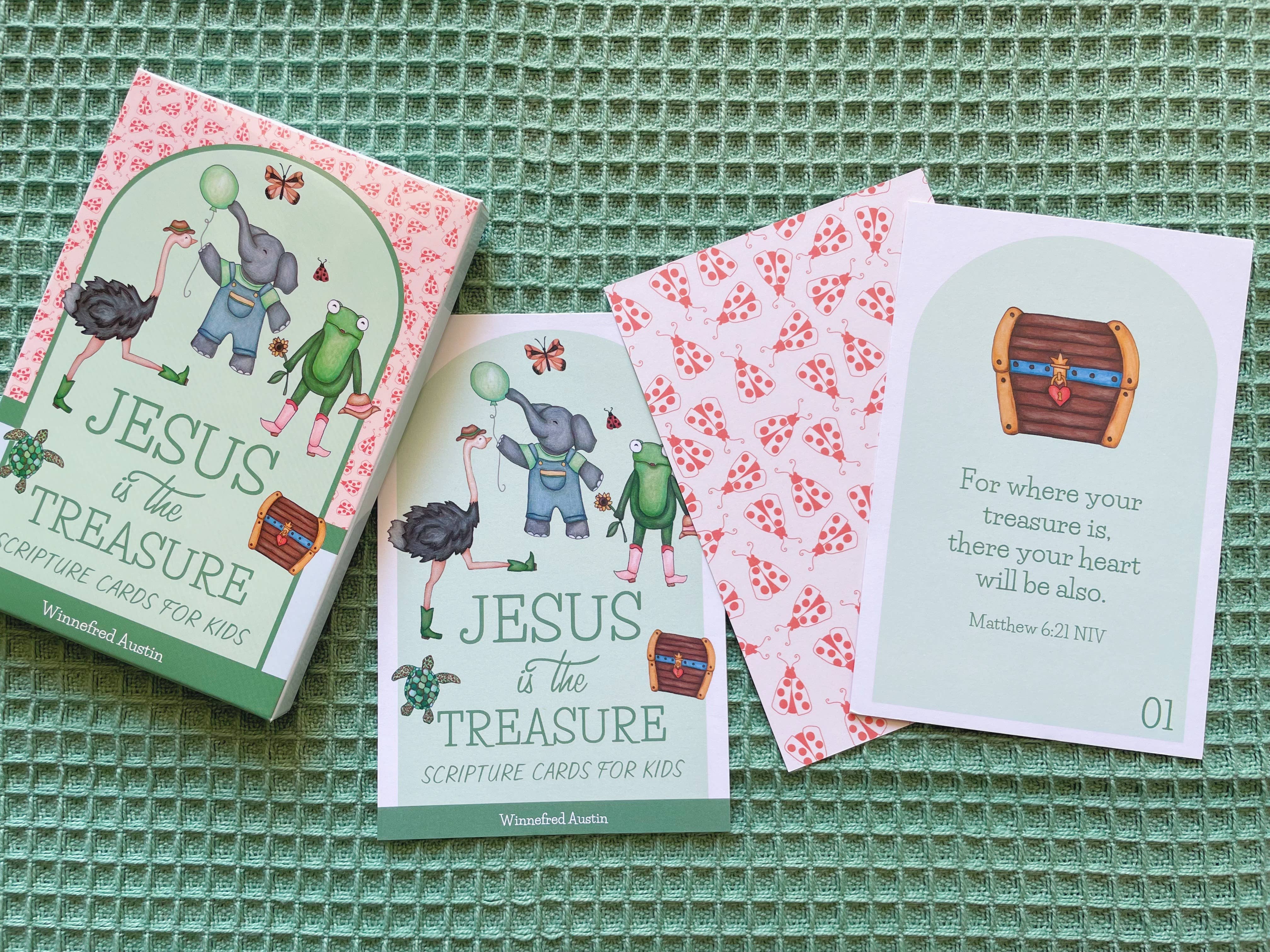 Winnefred Austin - Wholesale Learning Cards - Kids & Baby - Jesus is the Treasure | Scripture Cards Set3