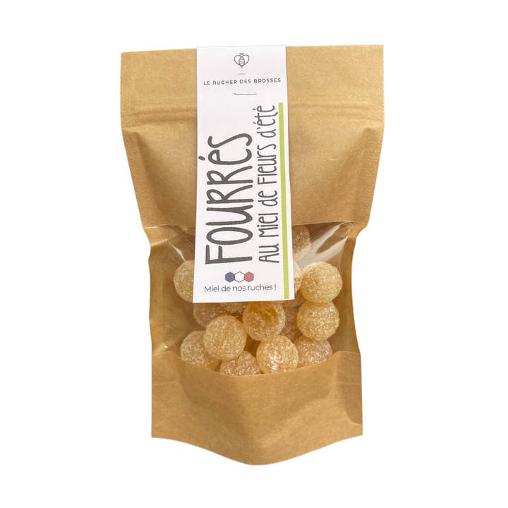 Summer flower honey filled balls 28% for wholesale by LE RUCHER DES BROSSES - LES OUVRIERES