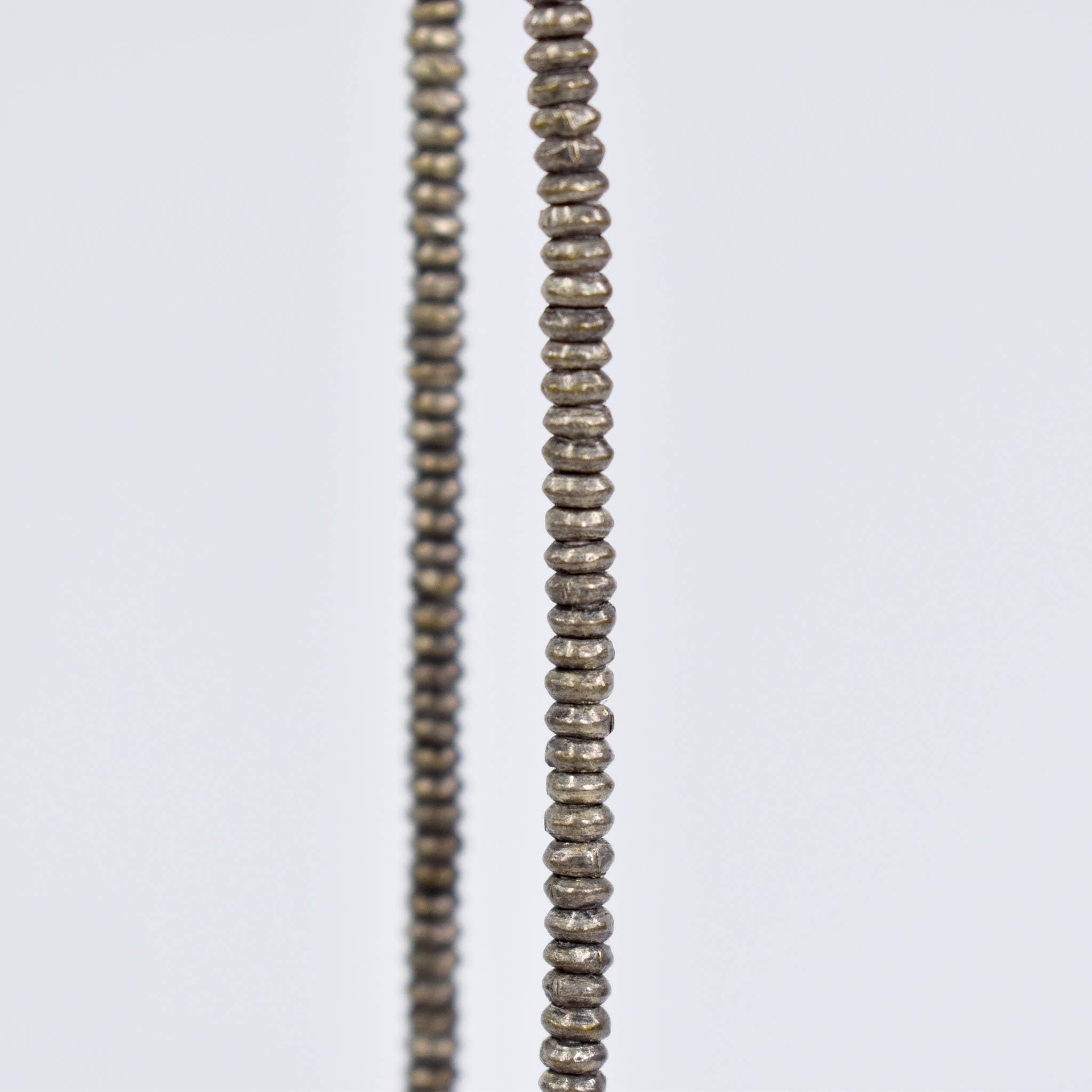 Africa Direct - Wholesale Beads - Silver Metal Heishi Beads Ethiopia3