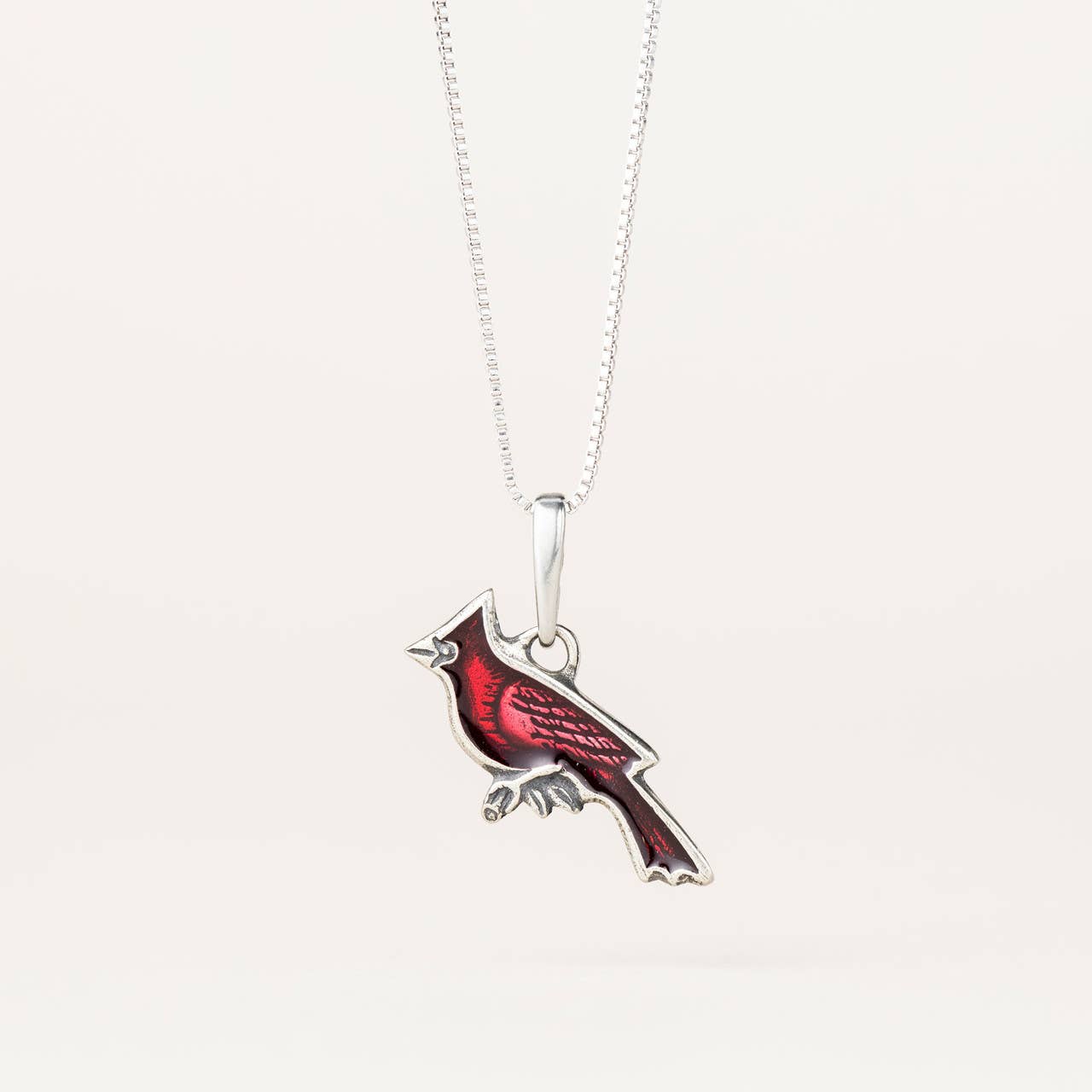Danforth Pewter - Wholesale Pendant/Charm Necklace - Cardinal 18" Necklace0