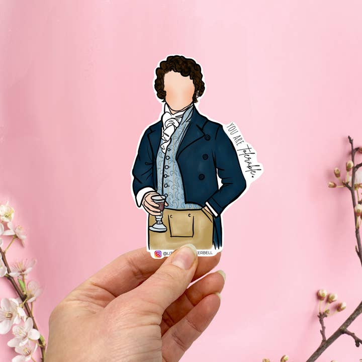 Mr. Darcy "You are Tolerable" Sticker for wholesale by Little Miss PinkerBell