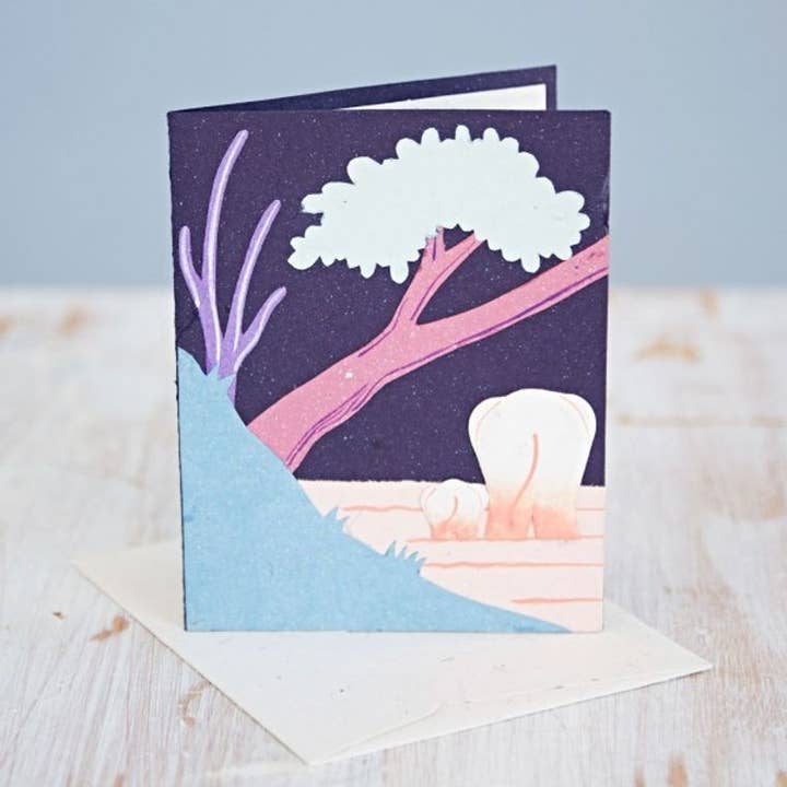 The Paper High Gift Company Limited – Cartão de saudação diária por atacado – Cartão de esterco de elefante colorido artesanal7