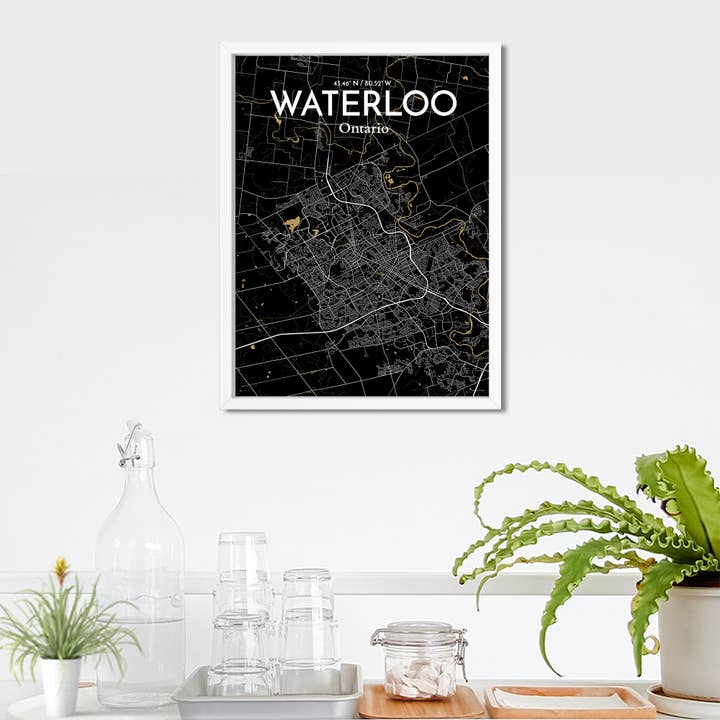 OurPoster.com - Wholesale Poster - Waterloo City Map Poster234