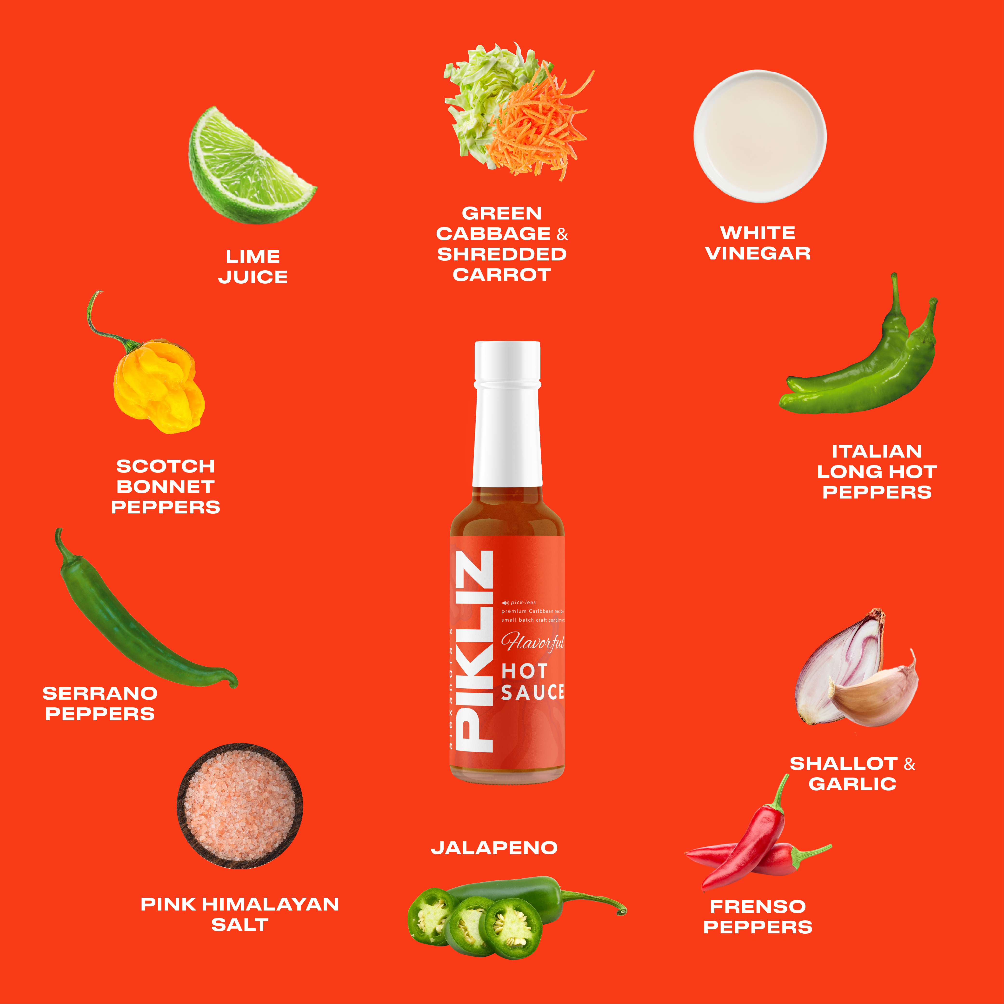 In the Kitchen with Alexandra - Wholesale Hot Sauce - Alexandra’s Pikliz Hot Sauce | Bold & Savory Caribbean Heat | Craft Superfood, 5oz 1