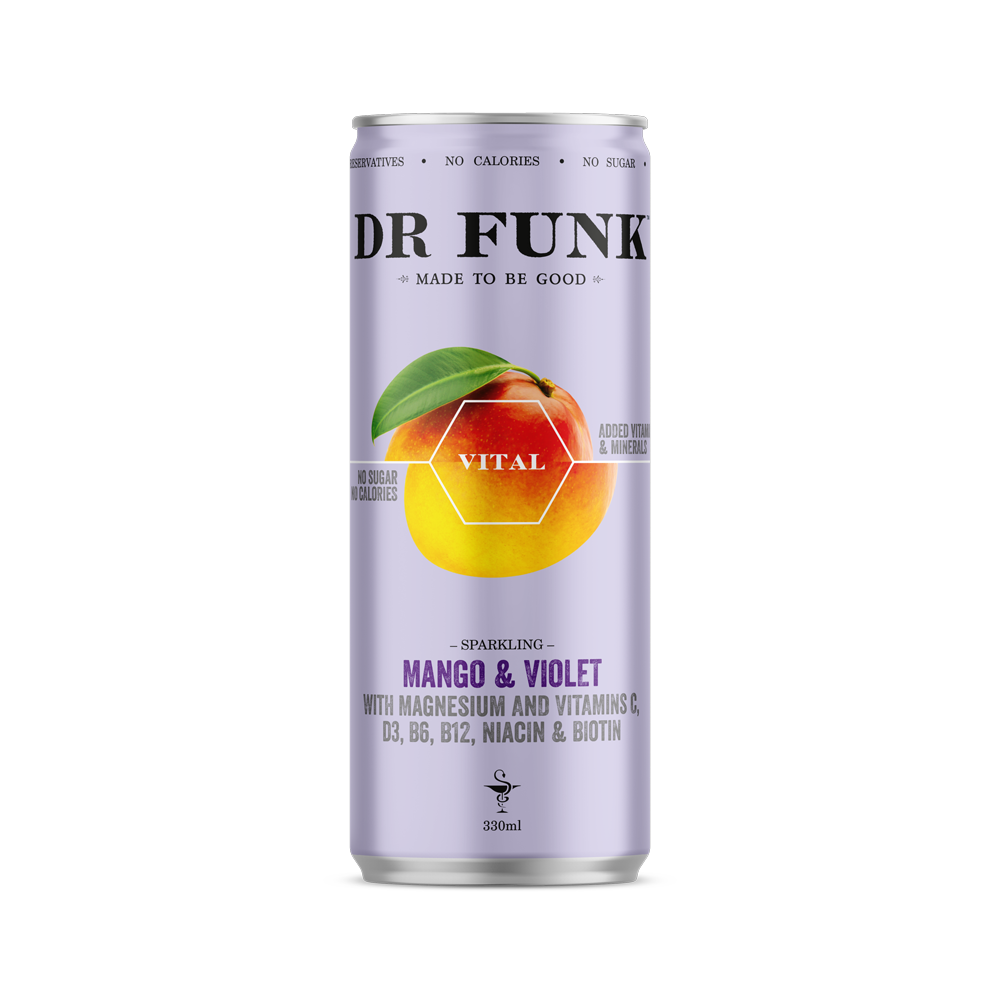 Dr Funk - Wholesale Sparkling Water - Mango with Magnesium and 6 essential nutrients7