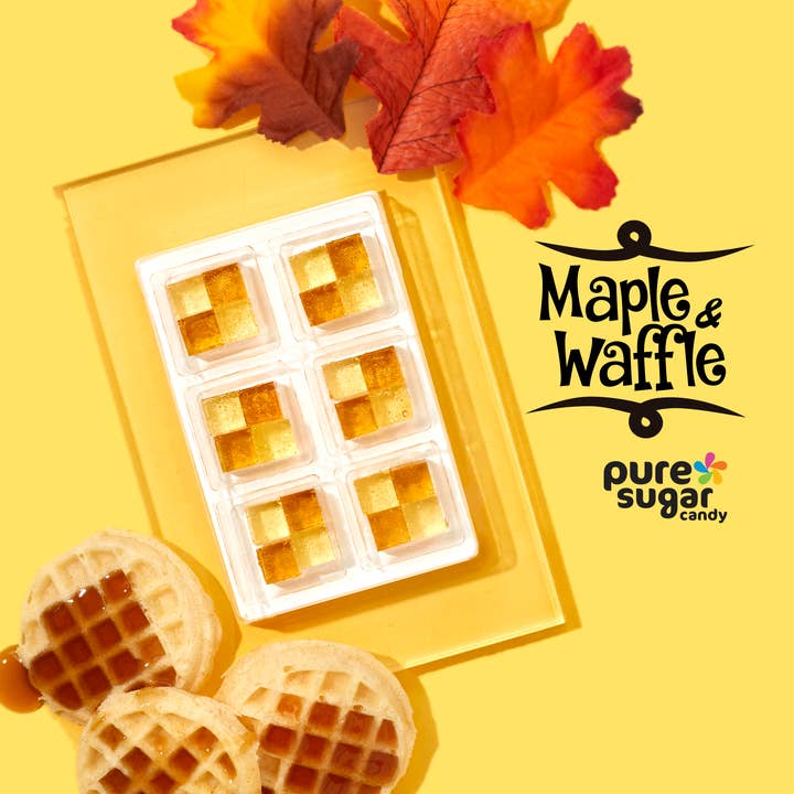 Pure Sugar Candy - Wholesale Hard Candy - Maple Syrup & Waffles - Hard Candy Cubes