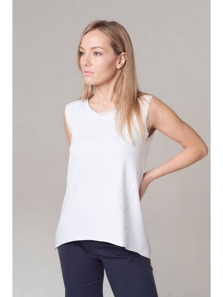 Fit Bird - Wholesale T-shirt – women's - Turin Cotton Top Sleeveless2