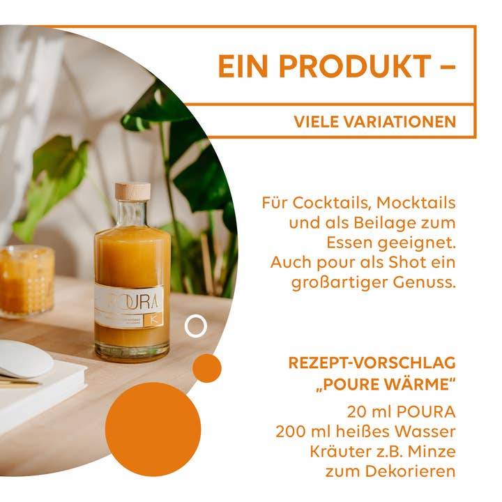 Poura - Wholesale Flavored Syrup - Poura Premium Organic Turmeric Essence 495ml3