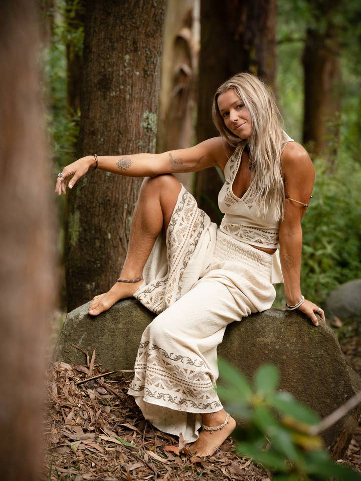 Arya Clothing - Wholesale Pants – Women's - River Wide Pants - Sand2