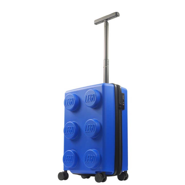 LEGO® Signature Brick Blue 22" Carry-on Luggage for wholesale by FUL Luggage (Concept One)