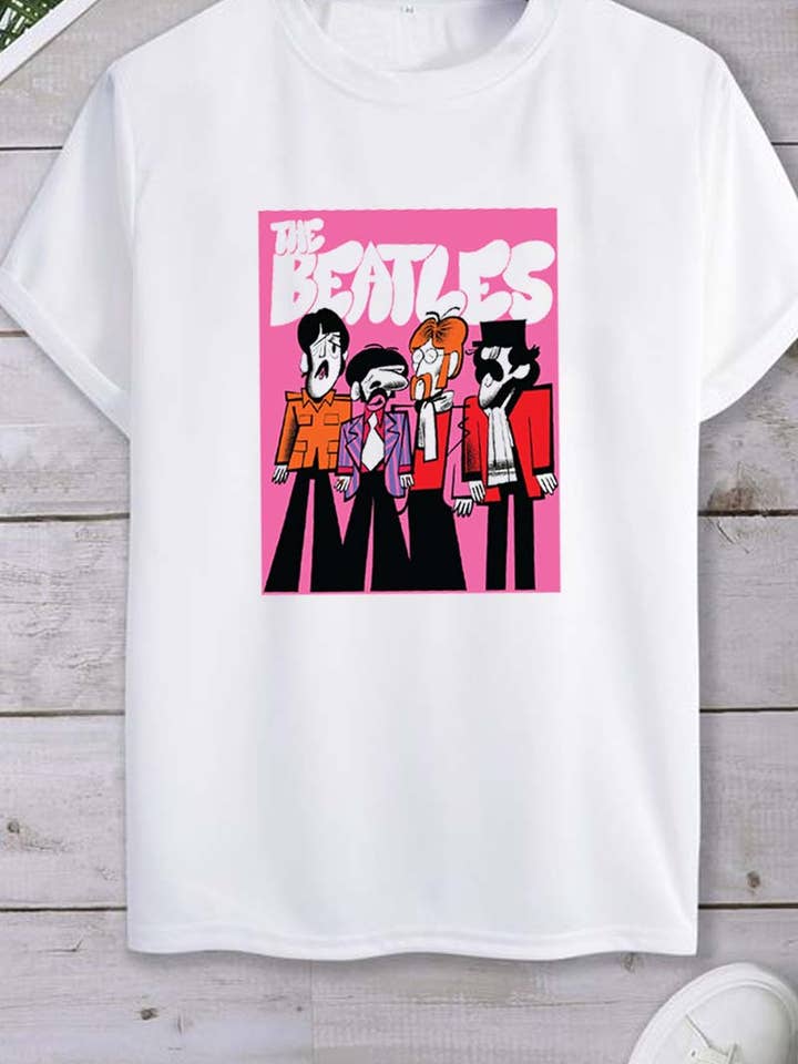 M8242 BEATLES graphic tee for wholesale by HARANG