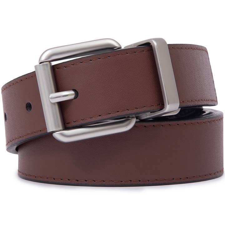 Black Brown Kids Reversible 2-in-1 Belt for wholesale on Faire1