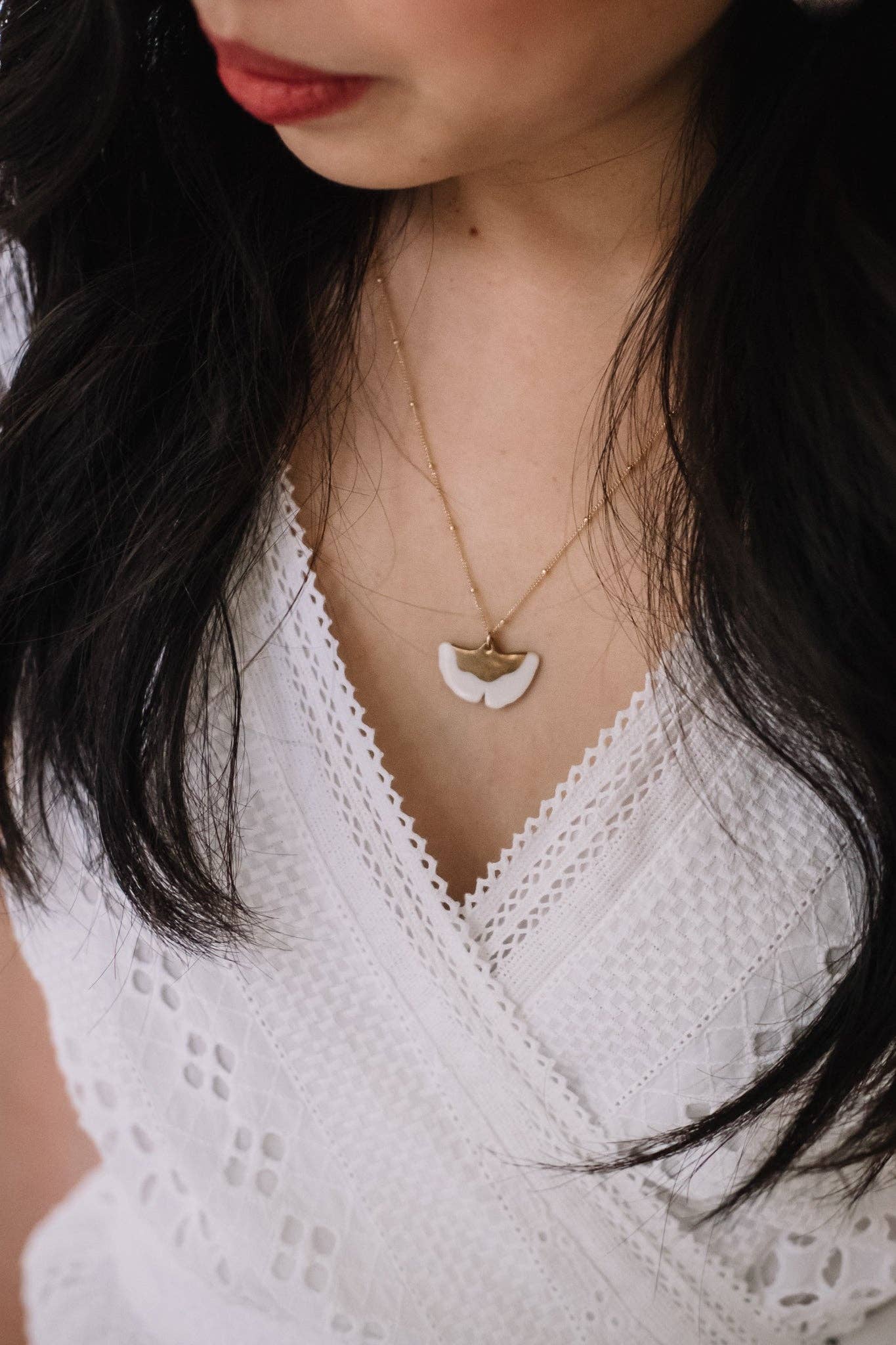 Remnant Studios - Wholesale Pendant/Charm Necklace - ginkgo necklace1