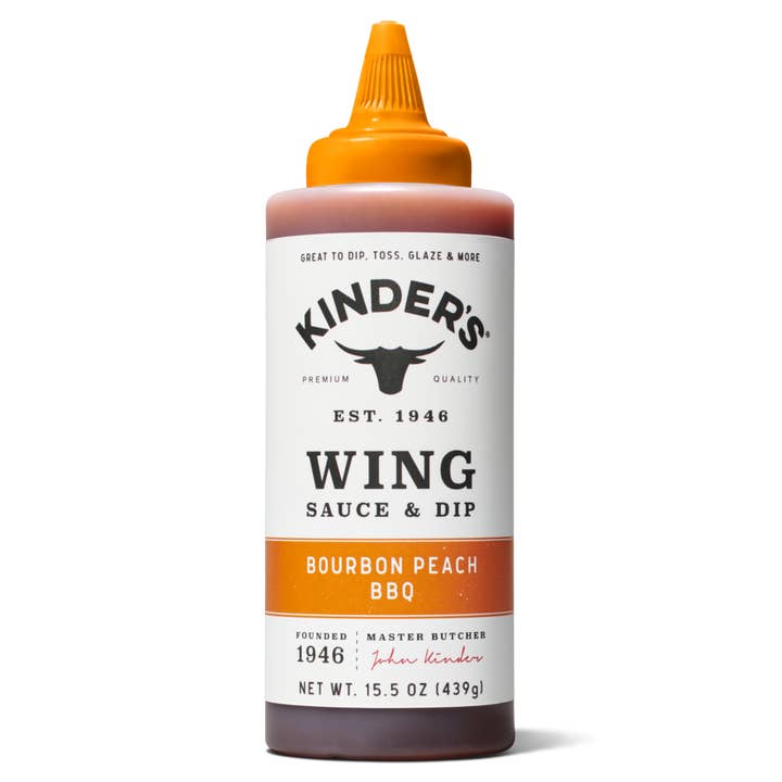 Kinder's Sauces & Seasonings - Wholesale Sauce - Bourbon Peach BBQ Wing Sauce