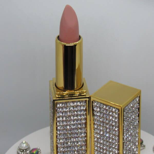 Elise Pink - Wholesale Lipstick - Glamour Lipstick "Fame" with Rhinestones5