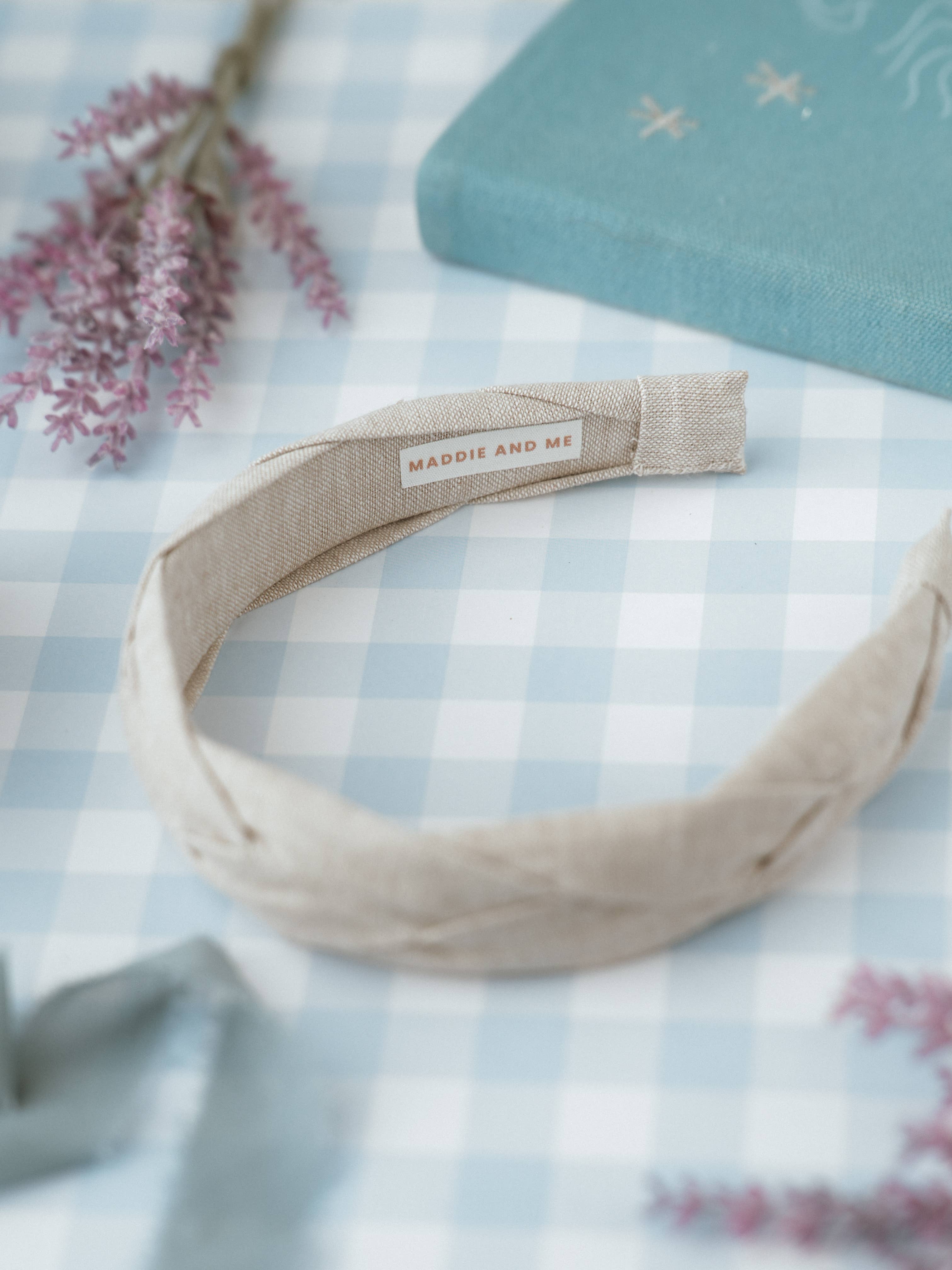 Maddie and Me Handmade - Wholesale Fashion Headband - Women's - Neutral Spring Braided Alice Band | Khaki Women's Headband7