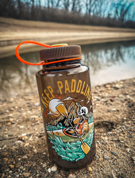 Hey Bear Outdoors – Garrafa de água por atacado – Kayaking Keep Paddling Garrafa de Água Nalgene 32oz4