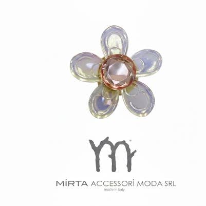 Couvre-bouton Fleur Irisée pour la vente par Mirta Accessori Moda
