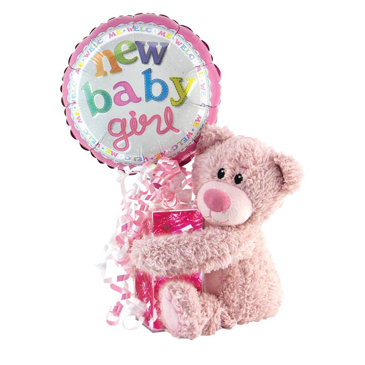 Baby Tender Teddy Bear Kelliloons - Girl for wholesale by Kelli's