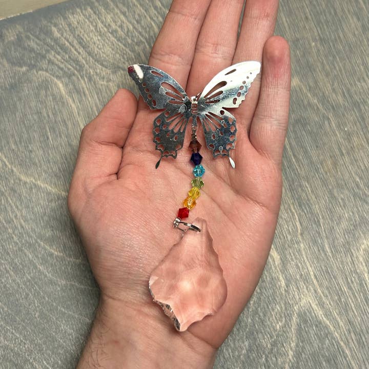 Keystone Crystals - Wholesale Suncatcher - Suncatchers Faceted Rainbow Beaded Hanging Prisms10