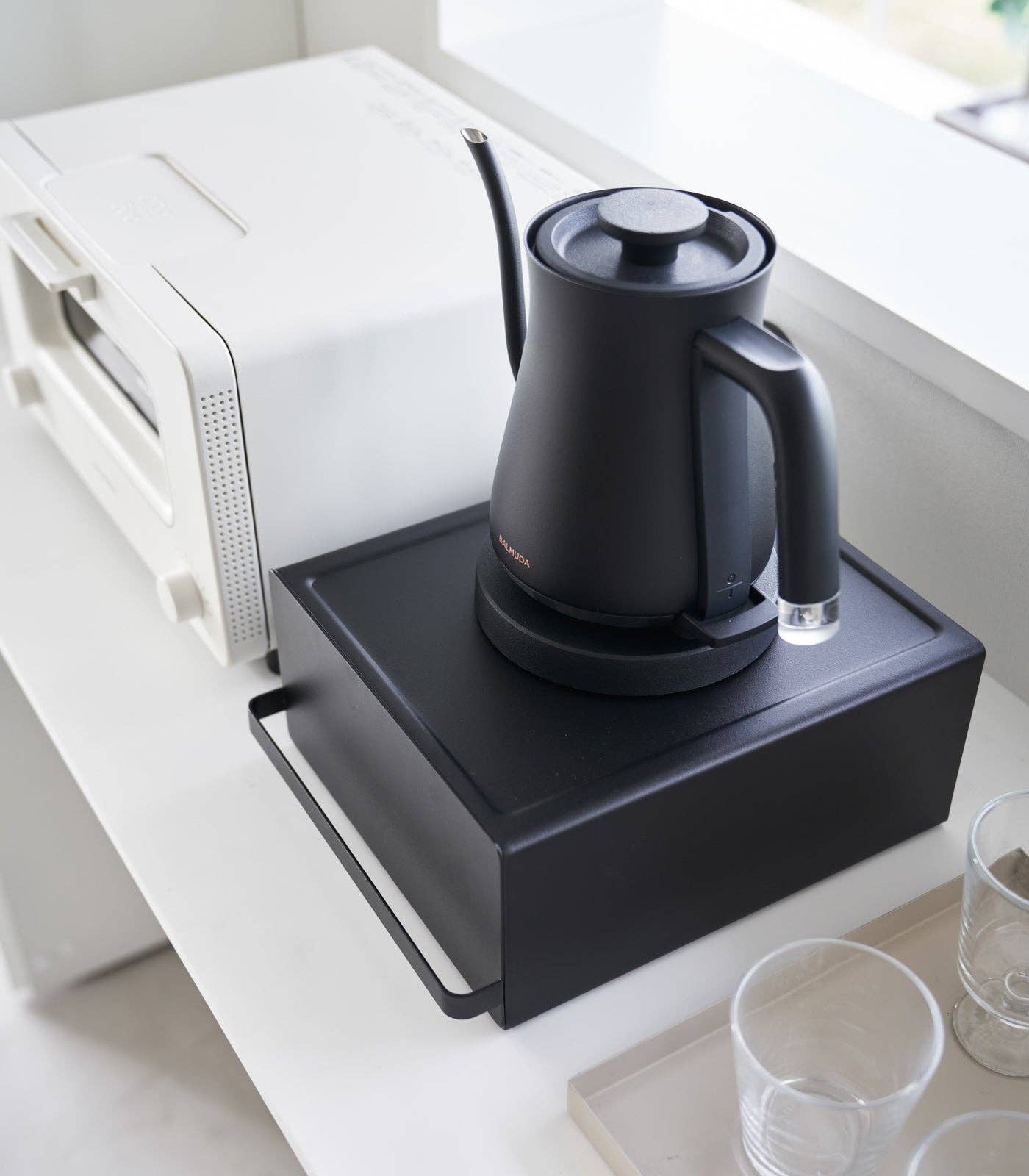 Yamazaki Home - Vente Rangements/organisateurs de cuisine - Étagère de comptoir avec tiroir, acier10