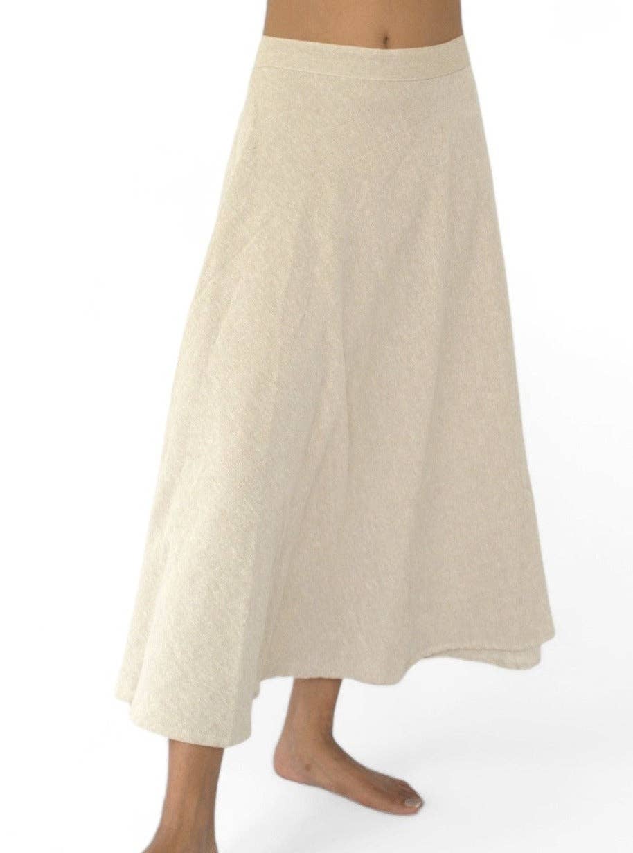 Sacred Ceremony - Wholesale Skirt - Women's - Organic Cotton Cool Sand Wrap Skirt5