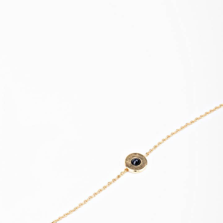 Bracelet Andréa quartz noir pour la vente par LaParitaine