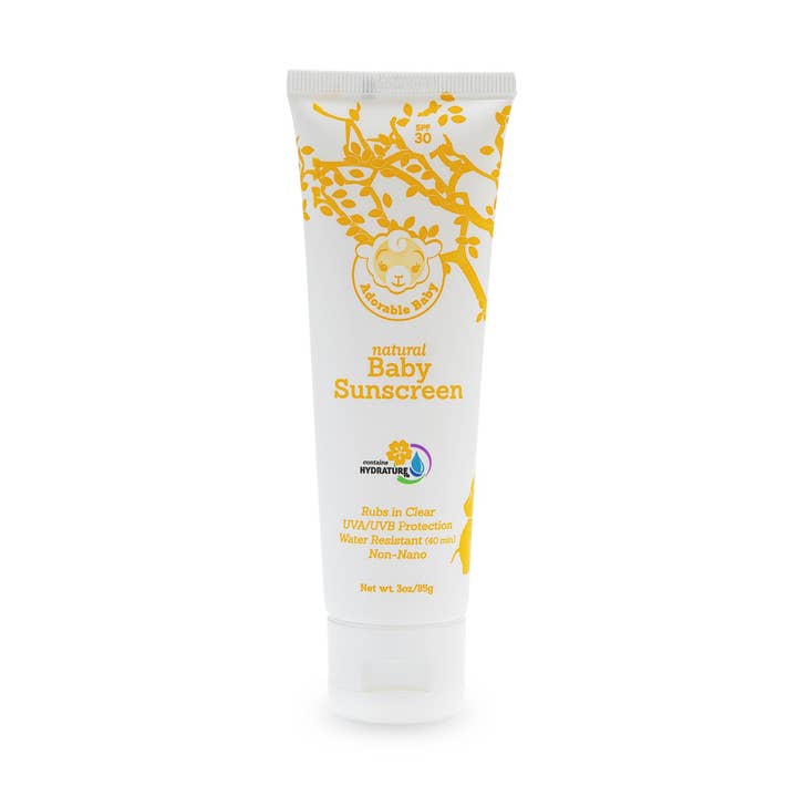 Natural Baby Sunscreen Spf 30 for wholesale by Adorable Baby
