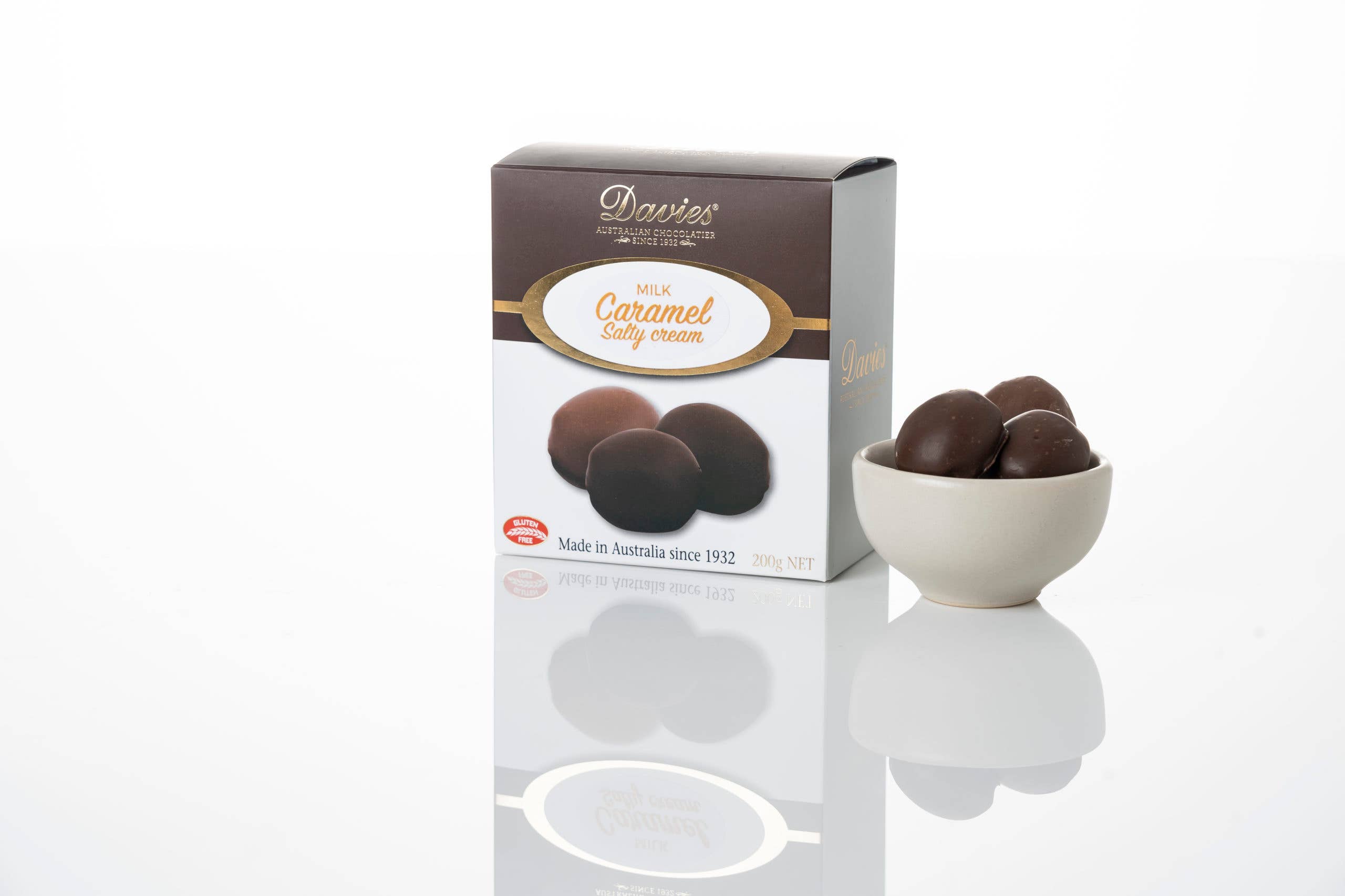 Davies Chocolate - Wholesale Chocolate-covered sweets - 200g Milk Caramel Salty Creams