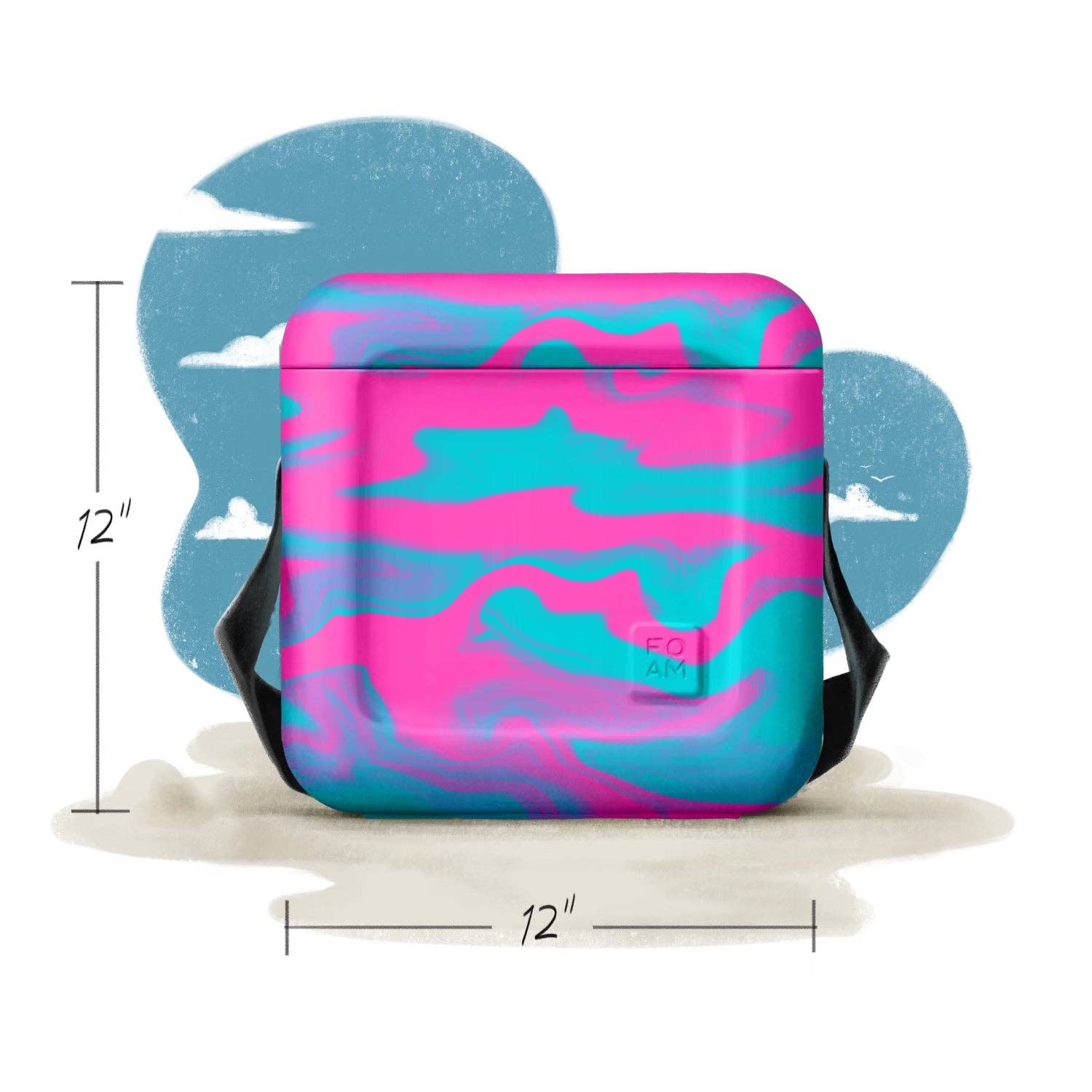 FOAM LLC – Großhandel Kühler/Kühltasche – Cyan & Pink Vollwirbel6
