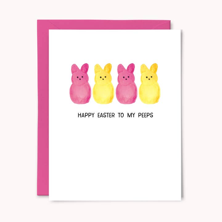 Paper Swan & Co. - Wholesale Easter Card - Happy Easter to My Peeps Greeting Card0