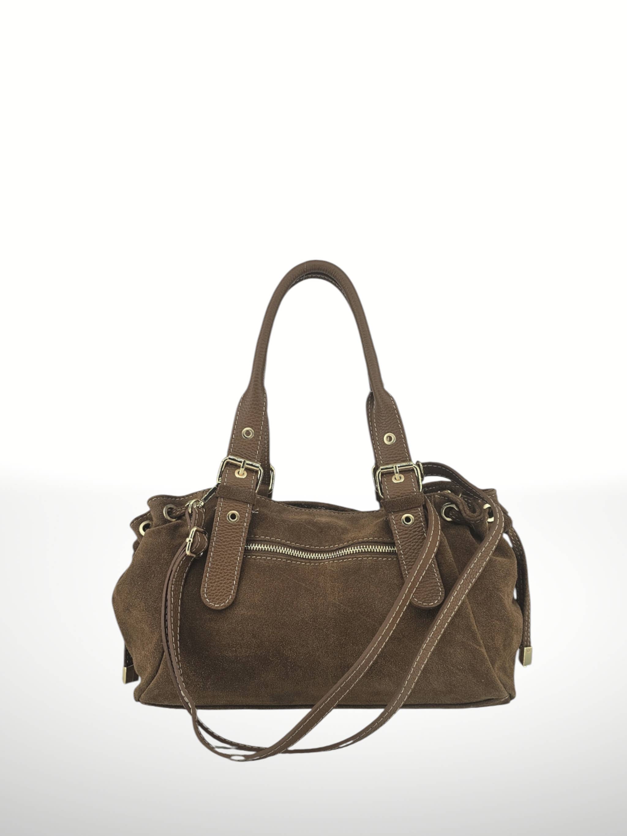 ITALIAN'S LEATHER - Wholesale Shoulder Bag - Women's - Gionatan Suede Leather Bag 2509337