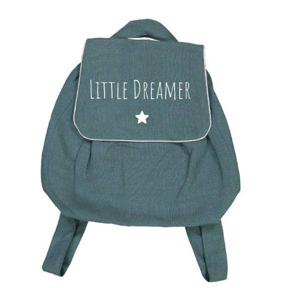 sac à dos lin bleu canard little dreamer étoile pour la vente par oh la la paris