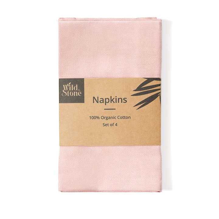 Wild and Stone - Wholesale Dinner & Cloth Napkin - Organic Cotton Napkins - Set of 4