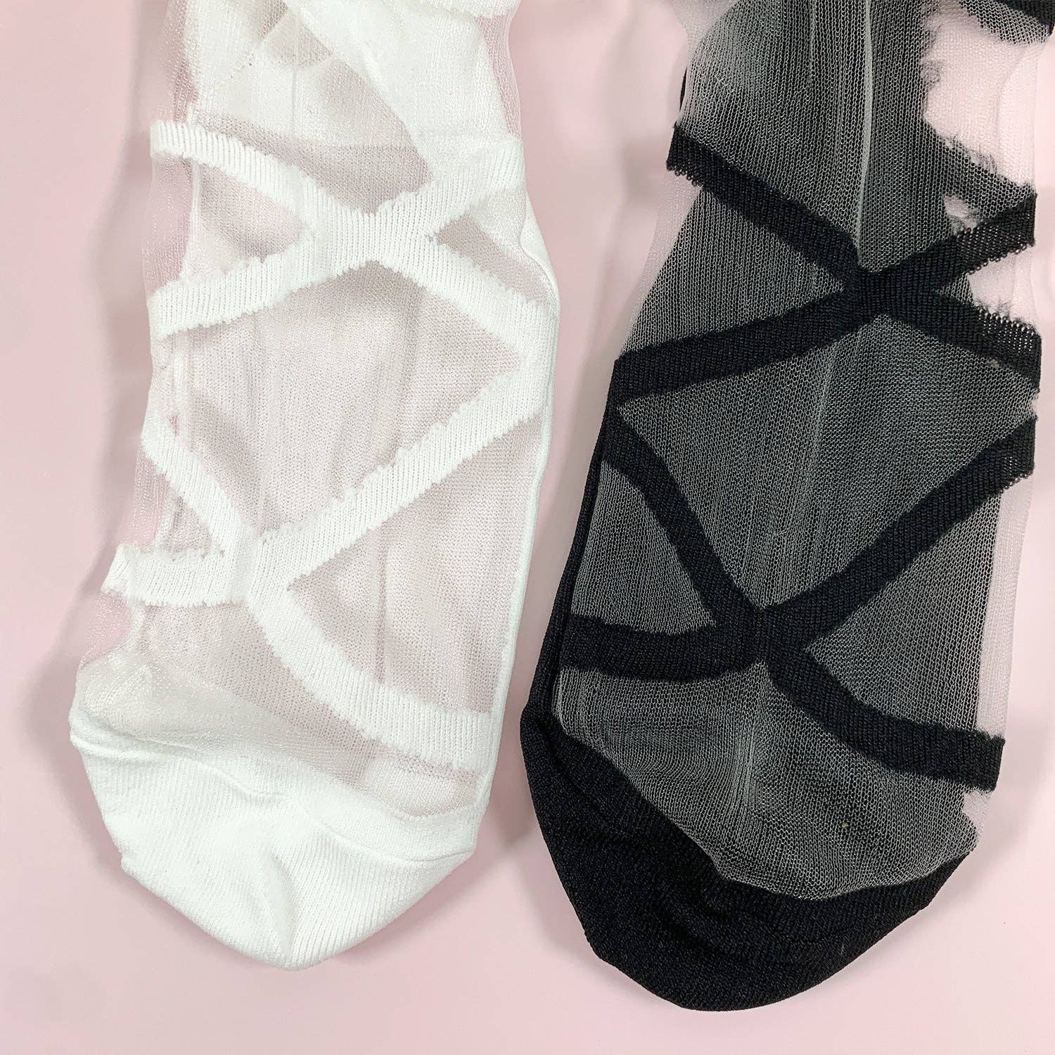 7DAYSSOCKS - Wholesale Socks - Women's - Women's Crew Sheer Ballerina  See-Through Socks5