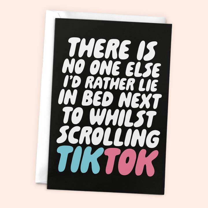 Tiktok Love Card - Funny Tik tok Trending Valentine's Card for wholesale by Studio Doodles