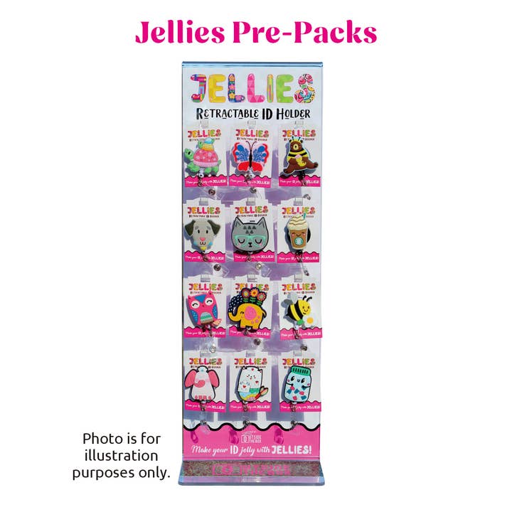 Jellies Pre-pack with Display A (JEL72PAK) for wholesale by OUTSIDE THE BOX, LLC