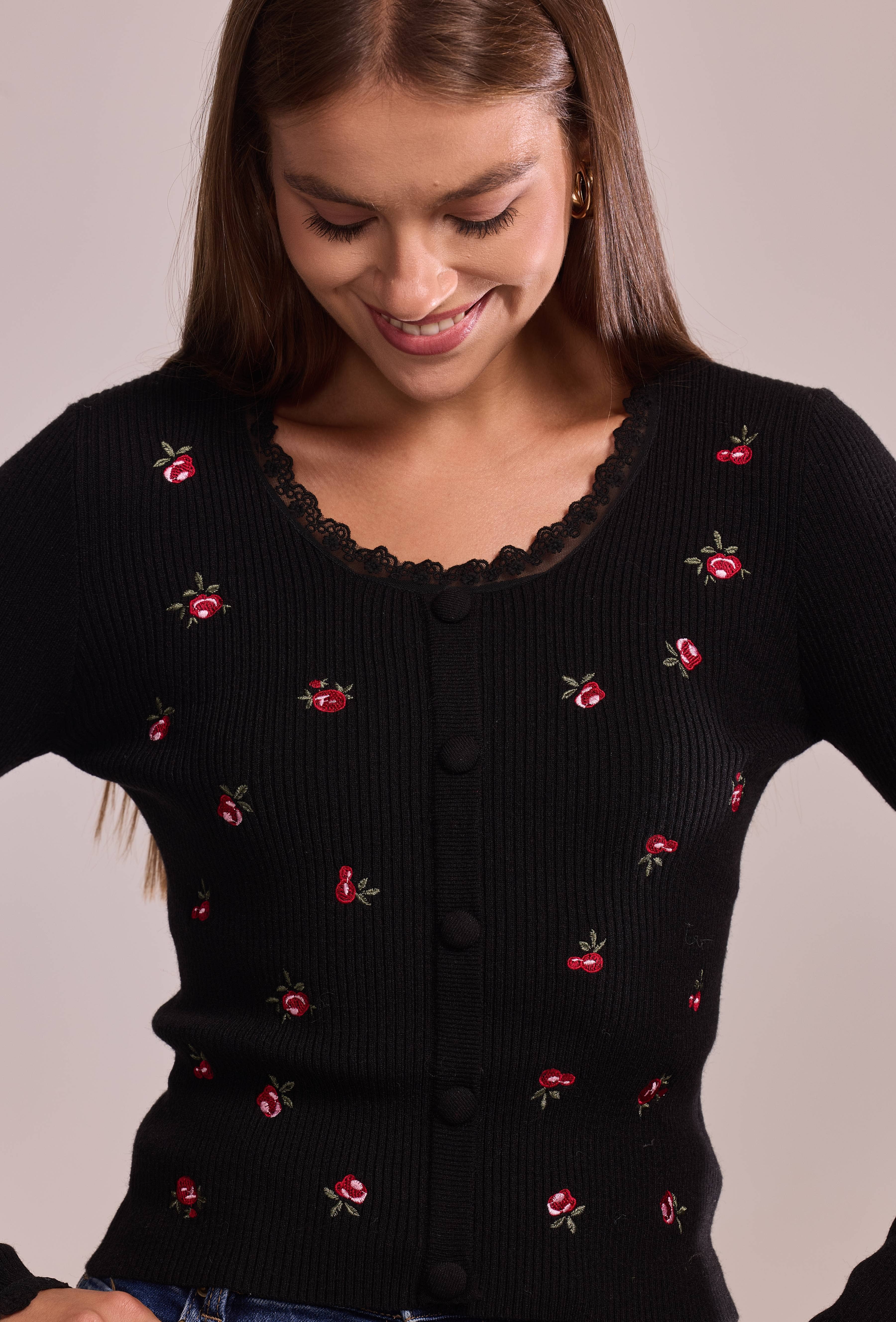 Cherry Paris - Wholesale Knit Sweater - Women's - Pull Ysée - IY2570226