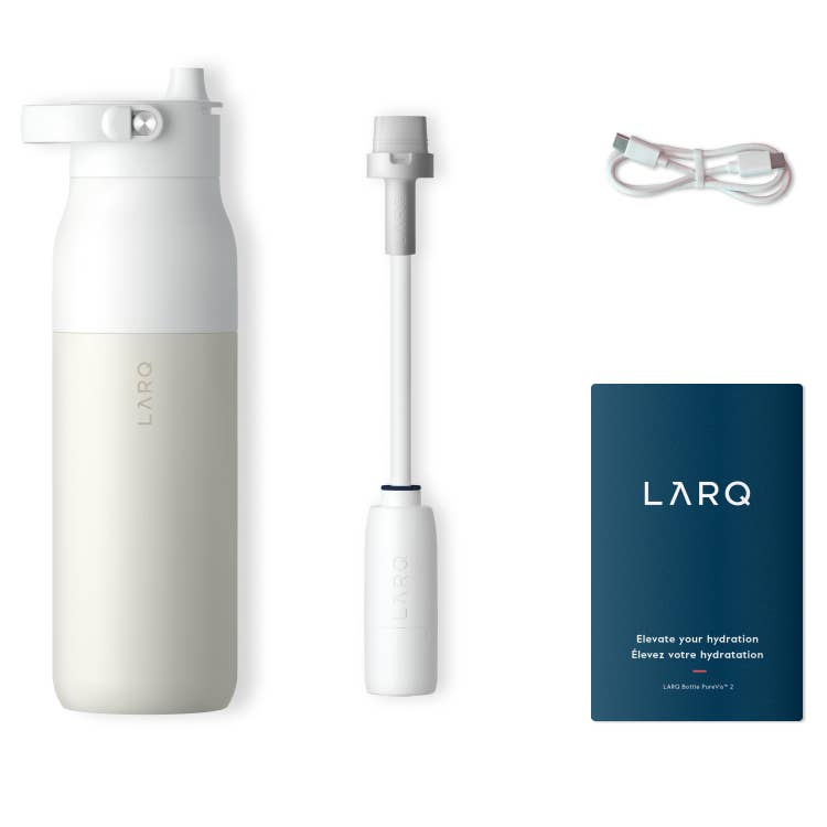 LARQ - Wholesale Water Bottle - LARQ PureVis2 34oz - Smart Water Bottle - Granite White5