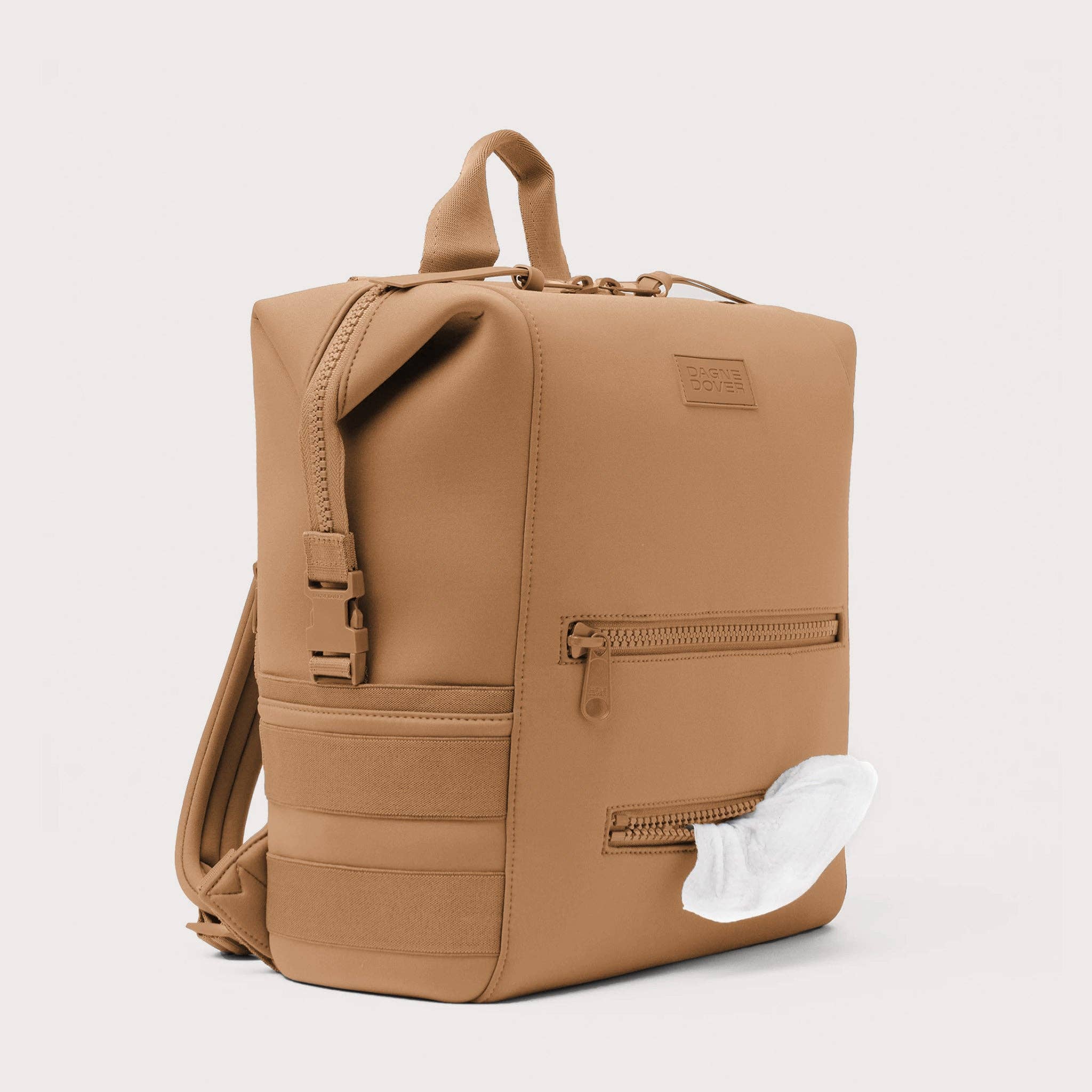 Dagne Dover - Wholesale Diaper Bag - Baby - Indi Diaper Backpack in Camel, Large6