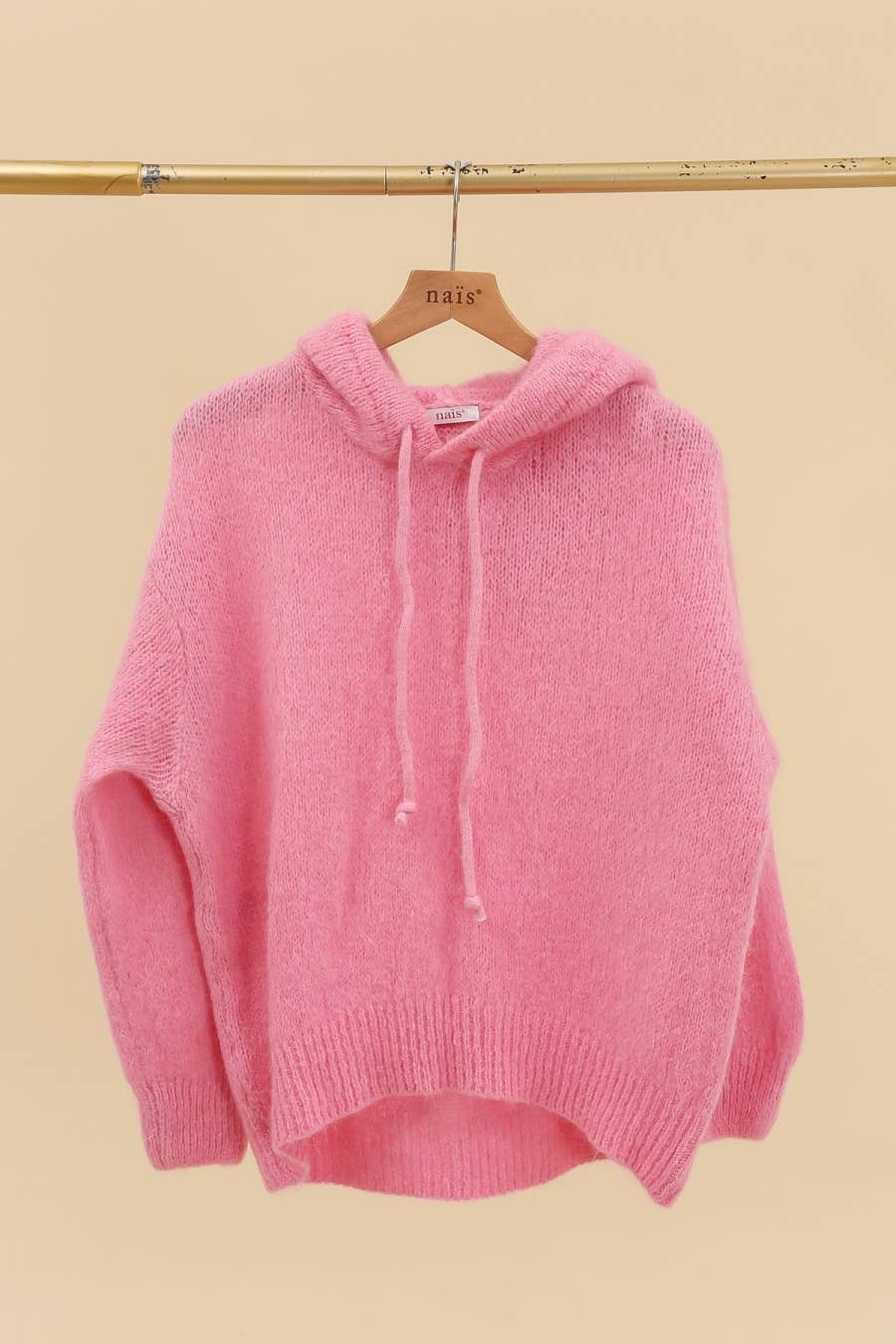 NAÏS PARIS - Wholesale Hoodie - Women's - MOHAIR AND WOOL HOODY-STYLE SWEATER16