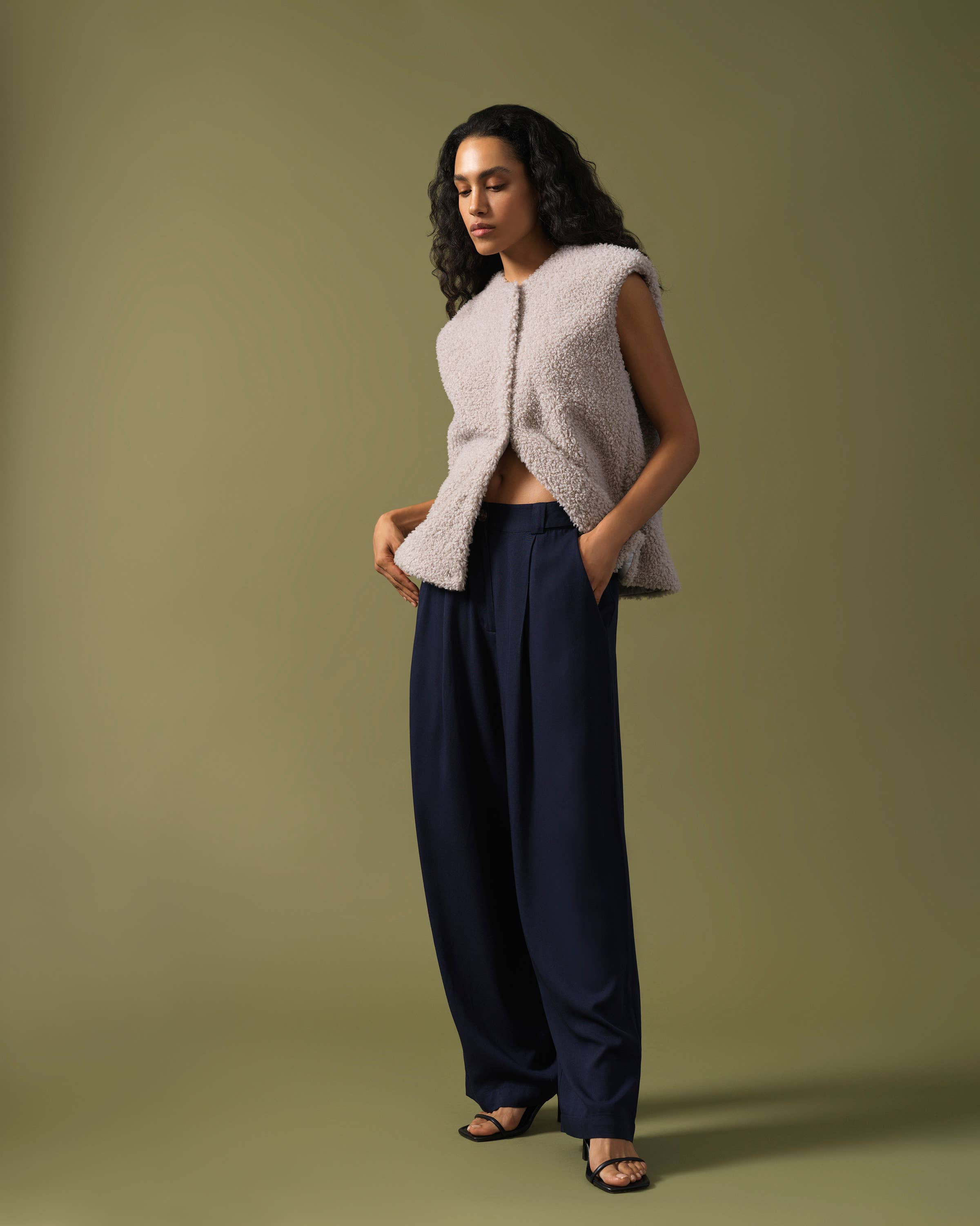 Great Plains London – Colete - Mulher por atacado – Colete fofo de inverno